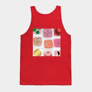 Cool  pinky cozy patchwork Tank Top